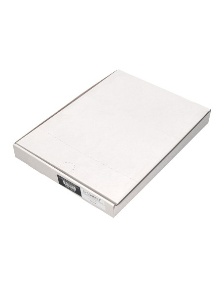 Carpeta dossier uñero plastico q-connect din a4 120 micras verde caja de 100 unidades