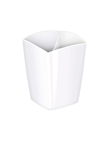 Cubilete portalapices cep blanco opaco plastico...