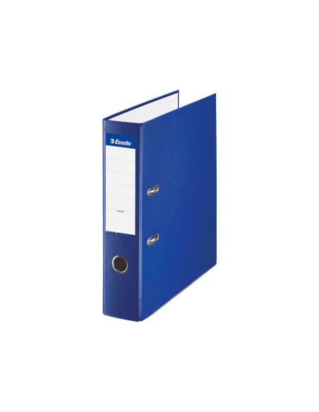 Archivador de palanca esselte carton forrado pvc folio lomo de 75 mm con rado azul
