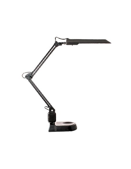 Lampara de oficina archivo 2000 ecostar fluorescente abs y aluminio con base color negro