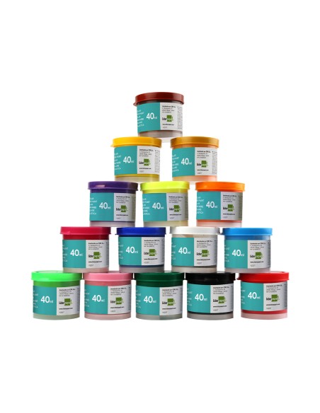 Tempera escolar liderpapel 40 ml verde