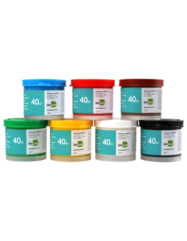 Tempera escolar liderpapel 40 ml caja 7 colores...
