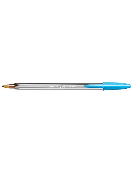 Boligrafo bic cristal fun turquesa punta 1,6 mm