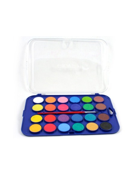 Acuarela giotto 24 colores con pincel estuche de plastico
