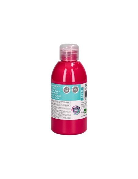 Pintura acrilica liderpapel bote de 250 ml magenta