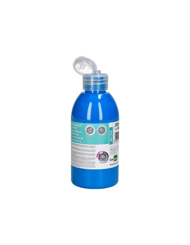 Pintura acrilica liderpapel bote de 250 ml cian