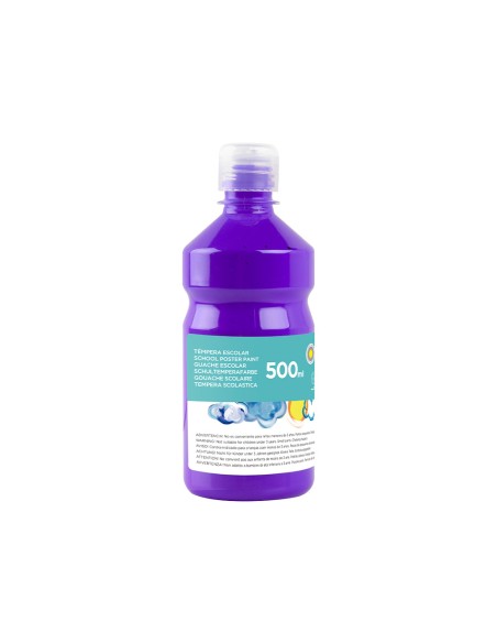 Tempera liquida liderpapel escolar 500 ml violeta