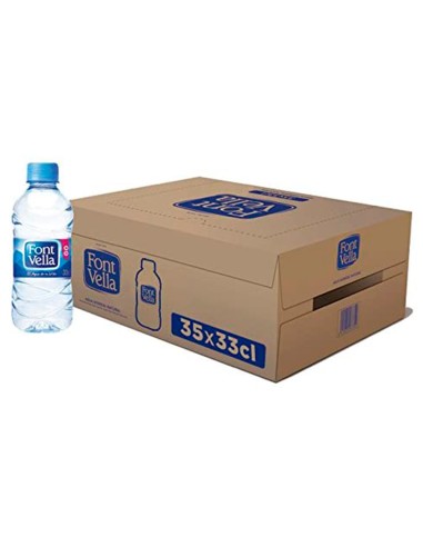 Agua mineral natural font vella botella sant...