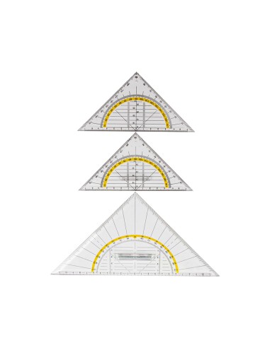 Escuadra liderpapel geometria 16 cm plastico...