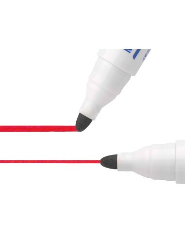 Rotulador bic velleda para pizarra rojo punta...