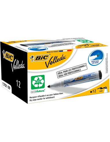 Rotulador bic velleda para pizarra negro punta...