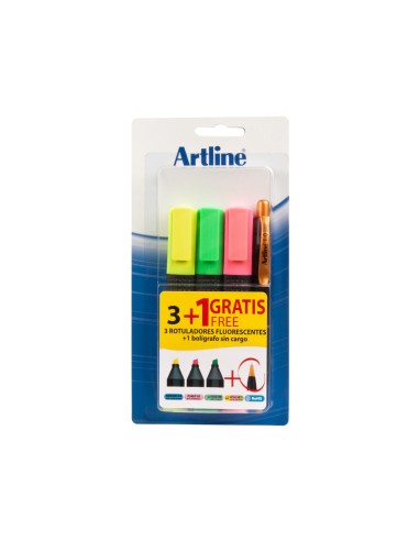 Rotulador artline fluorescente ek-660 blister...