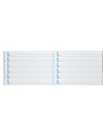 Libreta liderpapel pautaguia tapa cartoncillo 32 hojas din a5 70gr cuadriculado pautado 8 mm apaisado con margen