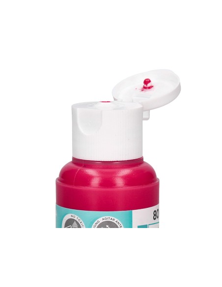 Pintura acrilica liderpapel bote de 80 ml magenta