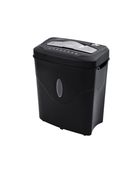 Destructora de documentos q-connect kf17974 capacidad de corte 10 h destruye grapas clips y tarjetas papelera 16,5