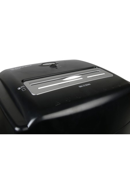 Destructora de documentos q-connect kf15553 capacidad de corte 15 h destruye grapas clips cd y tarjetas 35 litros