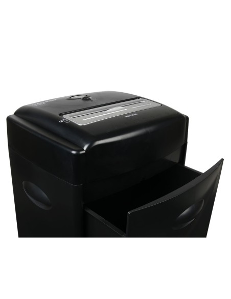 Destructora de documentos q-connect kf15553 capacidad de corte 15 h destruye grapas clips cd y tarjetas 35 litros