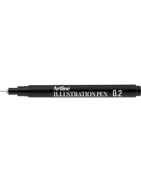 Rotulador artline calibrado micrometrico negro illustration pen ek-282iln punta poliacetal 0,2mm