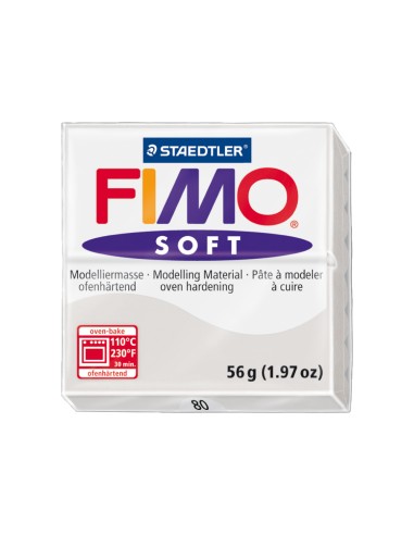 Pasta staedtler fimo soft 57 gr color gris