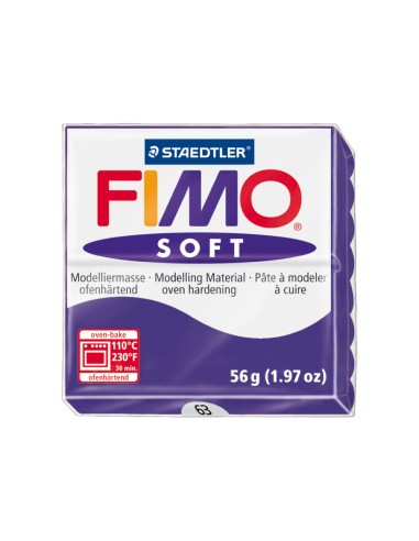 Pasta staedtler fimo soft 57 gr color violeta...