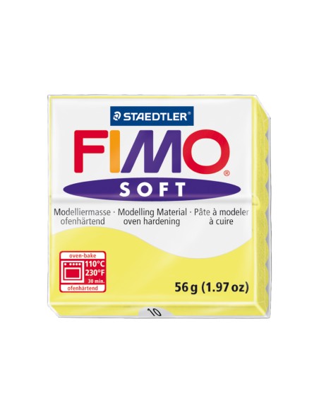 Pasta staedtler fimo soft 57 gr color amarillo limon