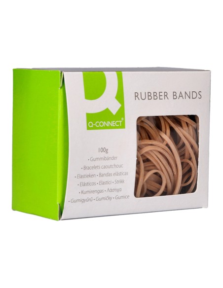 Gomillas elasticas q-connect 100 gr numero 10 100 x 2 mm