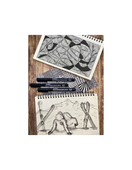 Rotulador artline calibrado micrometrico negro illustration pen ek-2805iln punta poliacetal 0,05mm