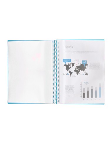 Carpeta liderpapel escaparate con espiral 10...