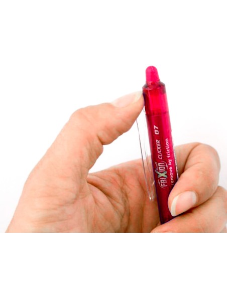 Boligrafo pilot frixion clicker borrable 0,7 mm color rojo