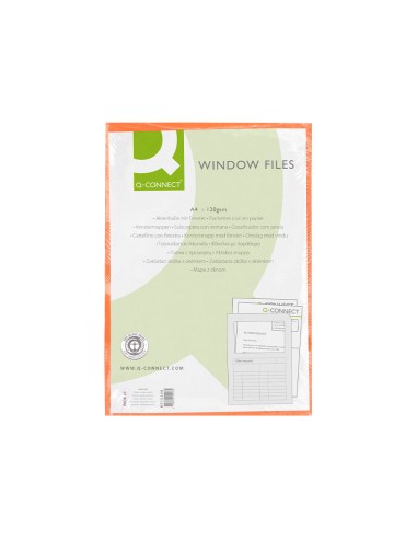 Subcarpeta cartulina q-connect din a4 naranja...