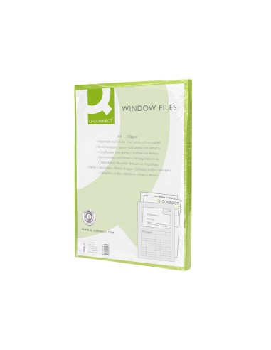 Subcarpeta cartulina q-connect din a4 verde con...