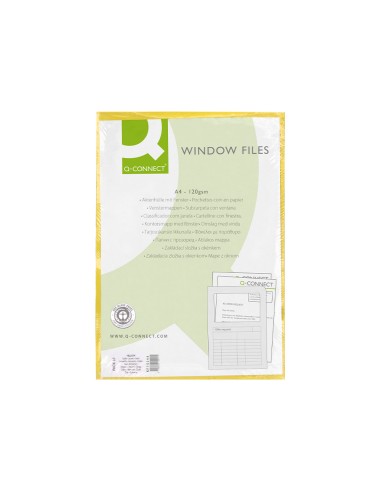 Subcarpeta cartulina q-connect din a4 amarilla...