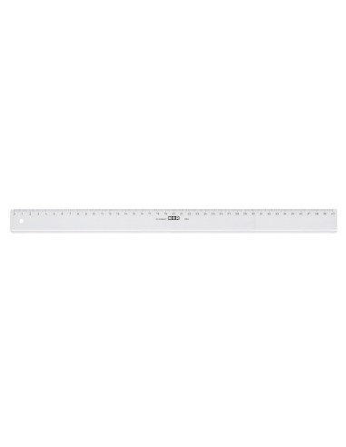 Regla m+r 40 cm plastico transparente