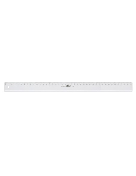Regla m+r 40 cm plastico transparente