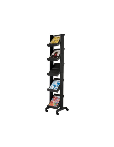 Expositor paperflow de suelo movil 5 estantes...