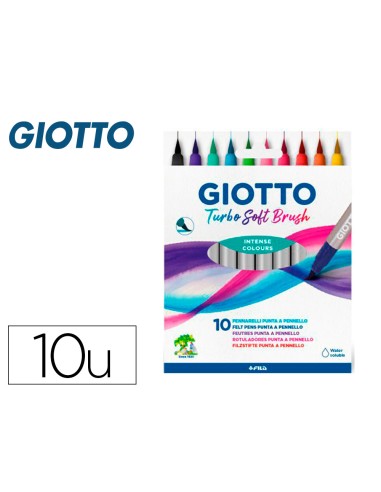 Rotulador giotto turbo soft brush punta de...