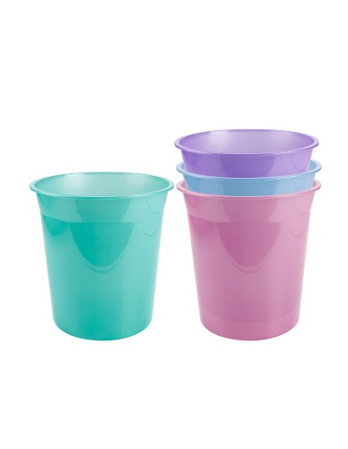 Papelera plastico liderpapel lavanda...