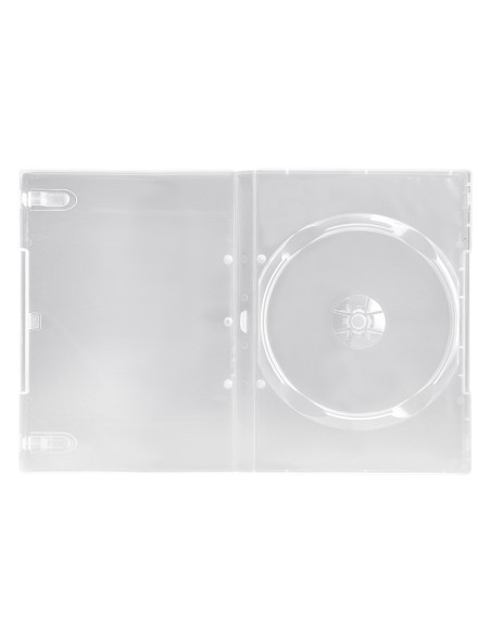 Caja dvd q-connect transparente pack de 5 unidades