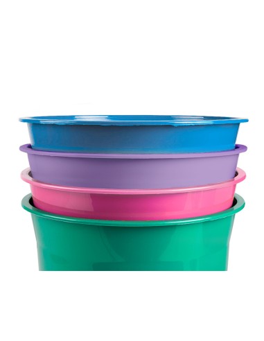 Papelera plastico liderpapel lavanda opaco 13...