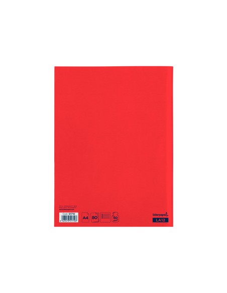 Libreta liderpapel smart a4 80 hojas 60g/m2 horizontal con doble margen
