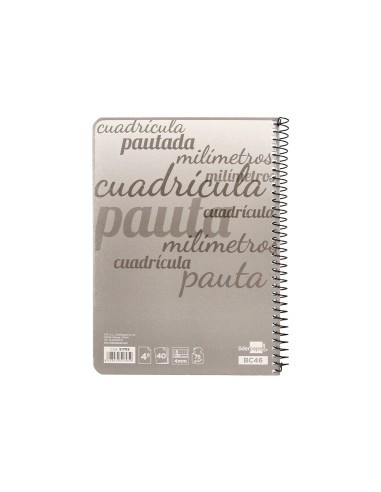Cuaderno espiral liderpapel cuarto pautaguia...