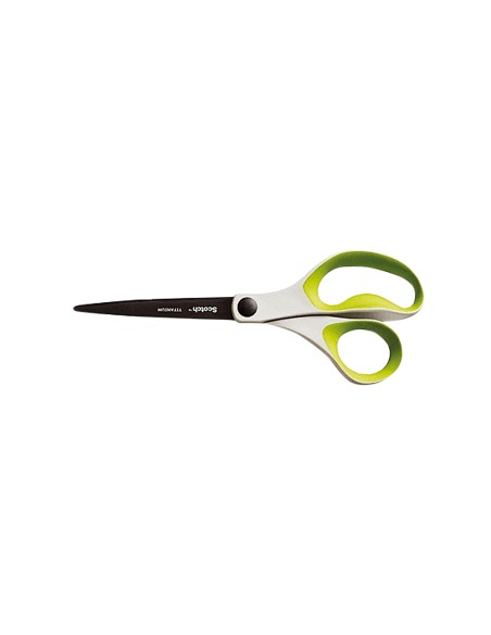 Tijera oficina scotch 20 cm titanio fundido mango ergonomico colores surtidos