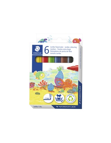 Rotulador staedtler color jumbo trazo 3 mm...