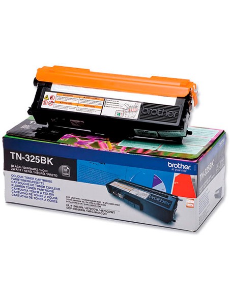 Toner brother tn-325bk negro -4,000pag- hl-4140cn hl-4150cdn hl-4570cdw dcp-9055cdn dcp-9270cdw