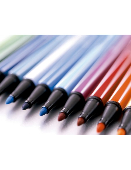 Rotulador stabilo acuarelable pen 68 negro punta gruesa 1mm