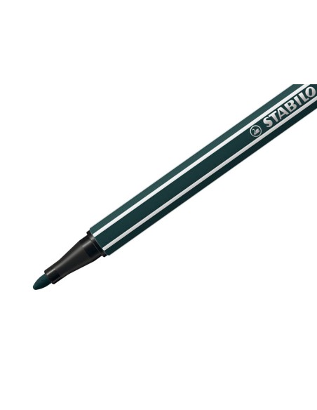 Rotulador stabilo acuarelable pen 68 verde tierra punta gruesa 1mm