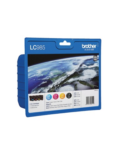 Ink-jet brother lc-985val 4 colores value pack...