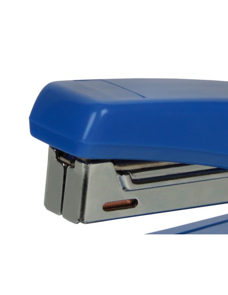 Grapadora q-connect kf11064 plastico azul capacidad 25 hojas