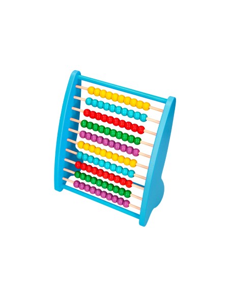 Abaco madera liderpapel 100 bolas colores 273x112x230mm