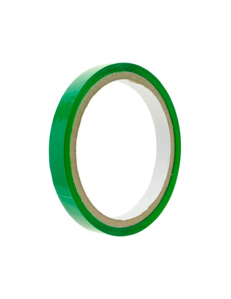 Cinta adhesiva q-connect 66 m x 9 mm verde para cerrar bolsas
